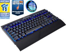 Corsair Gaming K63 trådløst tastatur Blå LED, Cherry MX Red, 2.4GHz, Bluetooth 4.2, USB