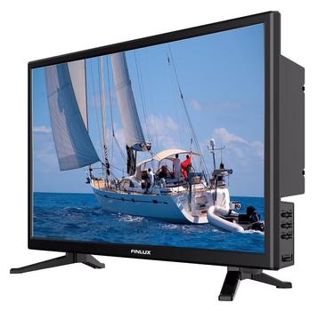 FINLUX 22" Oppladbart 12V TV 12V/230V Trippel-tuner,  2x HDMI, USB, kun 7.8W, 22C227FLX (382222)