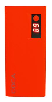 DOCA 13.000mAh USB-C Power Bank Rød, Qualcomm Quick Charge 3.0 (D566BC-RED)