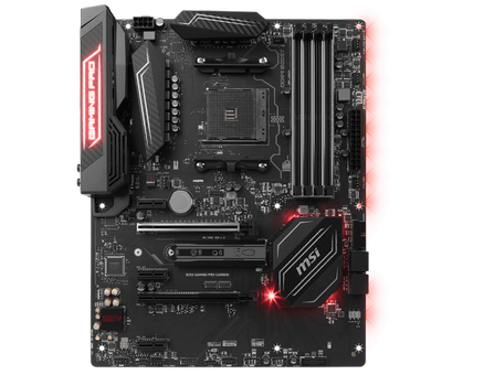 MSI B350 Gaming Pro Carbon, S-AM4 Hovedkort,  ATX, B350, DDR4, 2xPCIe-x16,  CFX, M.2, Mystic Light, demobrukt (B350 GAMING PRO CARBON-Demo)