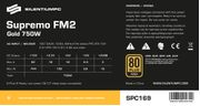 SilentiumPC Supremo FM2 750W modulær 80 PLUS Gold, DC-DC (SPC169-)