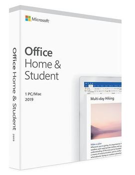 Microsoft Office Home & Student 2019 Bokspakke,  1 PC/Mac, medieløs, Norsk (79G-05030)
