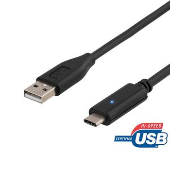Deltaco Type-A - Type-C 0.5m, USB2.0 480Mb/s (USBC-1003)