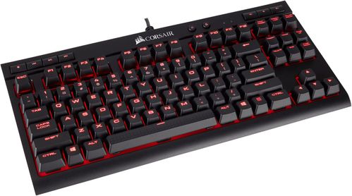 Corsair Gaming K63 kablet tastatur Nordisk layout, CHERRY MX Red, rød LED-belysning (CH-9115020-ND)