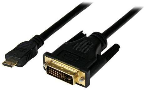 MicroConnect Videokabel - HDMI / DVI - mini-HDMI (hann) til DVI-D (hann) - 1 m - svart - tommelskruer (HDCPDVIDD)