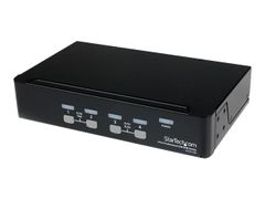 StarTech 4 Port Professional VGA USB KVM Switch with Hub - KVM-svitsj - 4 porter