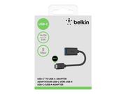 Belkin 3.0 USB-C to USB-A Adapter - USB type C-adapter - 24 pin USB-C til USB-type A (F2CU036BTBLK)