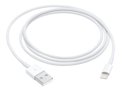 Apple Lightning-kabel - USB (hann) til Lightning (hann) - 1 m - hvit - for Apple iPad/iPhone/iPod (Lightning)
