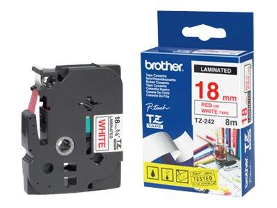 Brother tape - blank - 1 kassett(er) - Rull (1,8 cm x 8 m) (TZ242)