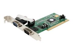 StarTech 2 Port PCI RS232 Serial Adapter Card with 16550 UART - Serial adapter - PCI - RS-232 x 2 - PCI2S550 - seriell adapter - PCI - RS-232 x 2