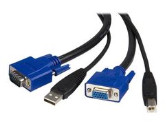 StarTech 2-in-1 USB KVM Cable - tastatur / video / mus / USB-kabel - 1.8 m