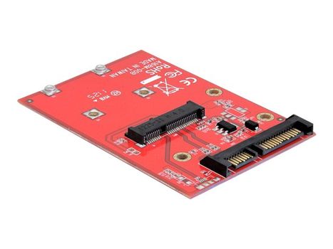 Delock Converter SATA 22 pin > mSATA with 2.5" Frame - grensesnittsadapter - mSATA - SAS 6Gb/s, SATA 6Gb/s (61892)