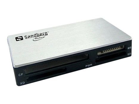 Sandberg USB 3.0 Multi Card Reader - Kortleser (MS, MMC, SD, xD, CF, TransFlash,  microSD, SDHC, MS Micro) - USB 3.0 (133-73)