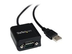 StarTech USB to Serial Adapter - 1 port - USB Powered - FTDI USB UART Chip - DB9 (9-pin) - USB to RS232 Adapter (ICUSB2321F) - seriell adapter - USB - RS-232