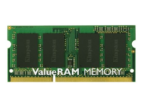 Kingston ValueRAM - DDR3 - 2 GB - SO DIMM 204-pin - 1600 MHz / PC3-12800 - CL11 - 1.5 V - ikke-bufret - ikke-ECC