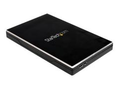 StarTech 2.5in USB 3.0 SSD SATA Hard Drive Enclosure - Storage enclosure with power indicator - 2.5" - SATA 3Gb/s - 3 Gbit/s - USB 3.0 - black - SAT2510BU32 - drevkabinett - SATA 3Gb/s - USB 3.0