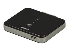Deltaco BAT-601 - Ekstern batteripakke - Li-Ion - 1000 mAh - svart - for Apple iPhone/iPod