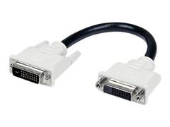 StarTech 6in DVI-D Dual Link Digital Port Saver Extension Cable M/F - DVI-D Male to Female Extension Cable - 6 inch - 2560x1600 (DVIDEXTAA6IN) - DVI-forlengelseskabel - 15.2 cm