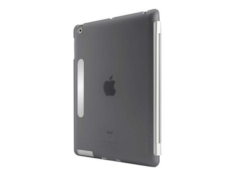 Belkin Snap Shield Secure - Eske for nettbrett - plastikk - røyk - for Apple iPad (3. generasjon) (F8N745CWC00)