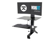 Ergotron WorkFit-S Dual Workstation with Worksurface Standing Desk - monteringssett - for 2 LCD-skjermer / tastatur / mus (33-349-200)