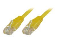 MicroConnect Nettverkskabel - RJ-45 (hann) til RJ-45 (hann) - 30 cm - UTP - CAT 6 - halogenfri,  flertrådet - gul (UTP6003Y)