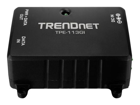 TRENDnet TPE-113GI - Strøminjektor - AC 100-240 V - 15.4 watt - utgangskontakter: 1