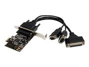 StarTech 2S1P PCI Express Serial Parallel Combo Card with Breakout Cable - parallell / seriell adapter - PCIe - 2 porter (PEX2S1P553B)