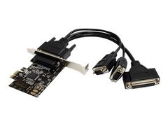 StarTech 2S1P PCI Express Serial Parallel Combo Card with Breakout Cable - parallell / seriell adapter - PCIe - 2 porter