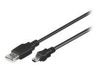 MicroConnect USB-kabel - USB (hann) til mini-USB Type B (hann) - 5 m (USBAMB55)