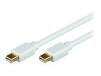 MicroConnect DisplayPort-kabel - Mini DisplayPort (hann) til Mini DisplayPort (hann) - 1 m - hvit (MDPMDP1)
