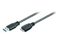 MICROCONNECT USB-kabel - USB-type A (hann) til Micro-USB Type B (hann) - USB 3.0 - 3 m