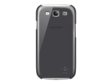 Belkin Shield Sheer - Eske for mobiltelefon - polykarbonat - svart - for Samsung Galaxy S III (F8M403CWC00)