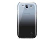 Belkin Shield Fade - Baksidedeksel for mobiltelefon - polykarbonat - grå, svart - for Samsung Galaxy S III (F8M405cwC00)