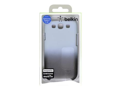 Belkin Shield Fade - Baksidedeksel for mobiltelefon - polykarbonat - grå, svart - for Samsung Galaxy S III (F8M405cwC00)