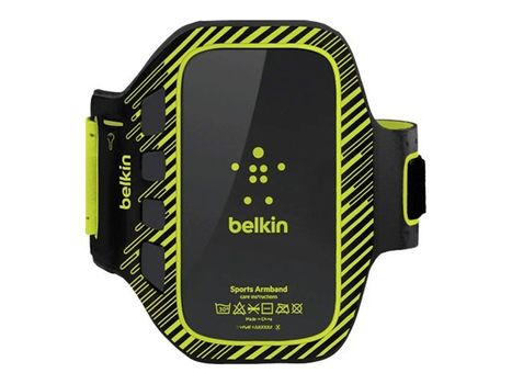 Belkin FastFit Plus - Armpakke for mobiltelefon - svart, lime - for Samsung Galaxy S III (F8M409CWC02)
