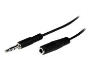 StarTech 1m Slim 3.5mm Stereo Extension Audio Cable - M/F - Mini stereo Extension - 3.5mm Extension - heaDPhone Ext cord (MU1MMFS) - lydforlengelseskabel - 1 m (MU1MMFS)