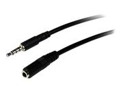 StarTech 1m 3.5mm 4 Position TRRS Headset Extension Cable - M/F - audio Extension Cable for iPhone (MUHSMF1M) - forlengerledning for hodesett - 1 m (MUHSMF1M)