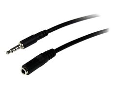 StarTech 1m 3.5mm 4 Position TRRS Headset Extension Cable - M/F - audio Extension Cable for iPhone (MUHSMF1M) - forlengerledning for hodesett - 1 m