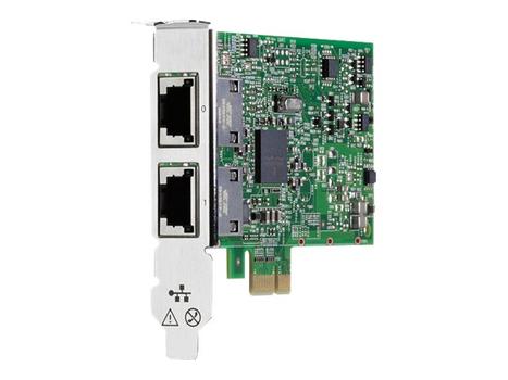 Hewlett Packard Enterprise HPE 332T - nettverksadapter - PCIe 2.0 - Gigabit Ethernet x 2 (615732-B21)