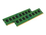 Kingston ValueRAM - DDR3 - sett - 16 GB: 2 x 8 GB - DIMM 240-pin - 1600 MHz / PC3-12800 - ikke-bufret (KVR16N11K2/16)