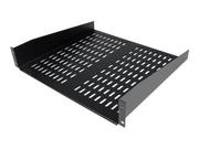StarTech 2U Server Rack Shelf - Universal Vented Cantilever Tray for 19" Network Equipment Rack & Cabinet - Heavy Duty Steel - 50lb - 16" Deep (CABSHELFV) rack-hylle - 2U (CABSHELFV)