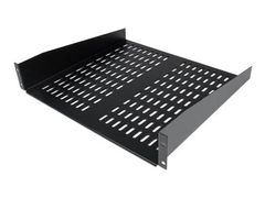 StarTech 2U Server Rack Shelf - Universal Vented Cantilever Tray for 19" Network Equipment Rack & Cabinet - Heavy Duty Steel - 50lb - 16" Deep (CABSHELFV) rack-hylle - 2U