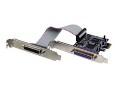 StarTech 2 Port PCI Express / PCI-e Parallel Adapter Card - IEEE 1284 with LP Bracket - 2x DB25 (F) PCIE Parallel Port Card (PEX2PECP2) - parallelladapter - PCIe - IEEE 1284 x 2