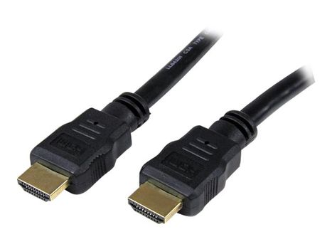 StarTech 0.5 High Speed HDMI Cable - Ultra HD 4k x 2k HDMI Cable M/M - HDMI-kabel - HDMI (hann) til HDMI (hann) - 50 cm - skjermet - svart