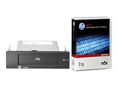 Hewlett Packard Enterprise HPE RDX Removable Disk Backup System - RDX-stasjon - SuperSpeed USB 3.0 - intern - med 1 TB-patron (B7B67A)