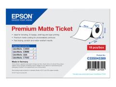 Epson Premium - billetter - matt - 1 rull(er) - Rull (8 cm x 50 m)