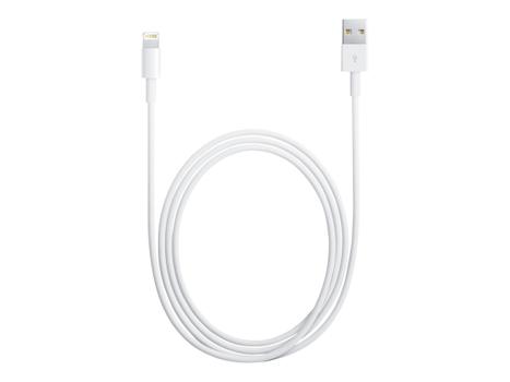 Apple Lightning-kabel - Lightning (hann) til USB (hann) - 1 m - for Apple iPad/ iPhone/ iPod (Lightning) (MD818ZM/A)