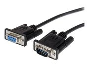 StarTech 3m Black Straight Through DB9 RS232 Serial Cable - DB9 RS232 Serial Extension Cable - Male to Female Cable (MXT1003MBK) - seriellforlengelseskabel - DB-9 til DB-9 - 3 m (MXT1003MBK)