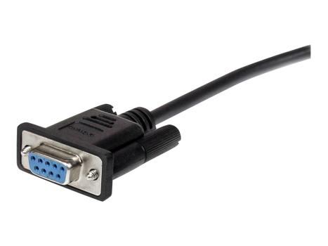 StarTech 3m Black Straight Through DB9 RS232 Serial Cable - DB9 RS232 Serial Extension Cable - Male to Female Cable (MXT1003MBK) - seriellforlengelseskabel - DB-9 til DB-9 - 3 m (MXT1003MBK)