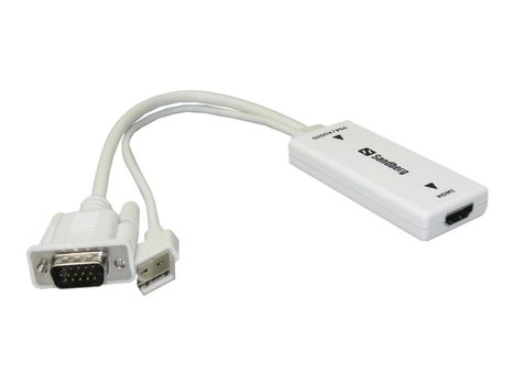Sandberg VGA+Audio to HDMI Converter - videokonverter (508-78)